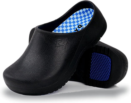 Non-Slip Waterproof Work Clogs for Kitchen, Nursing & Garden