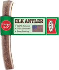 Primal Antlers for Dogs, Grade A Split Elk Antlers for Large Canines 30-45 lb, Natural Chews for Aggressive Chewers