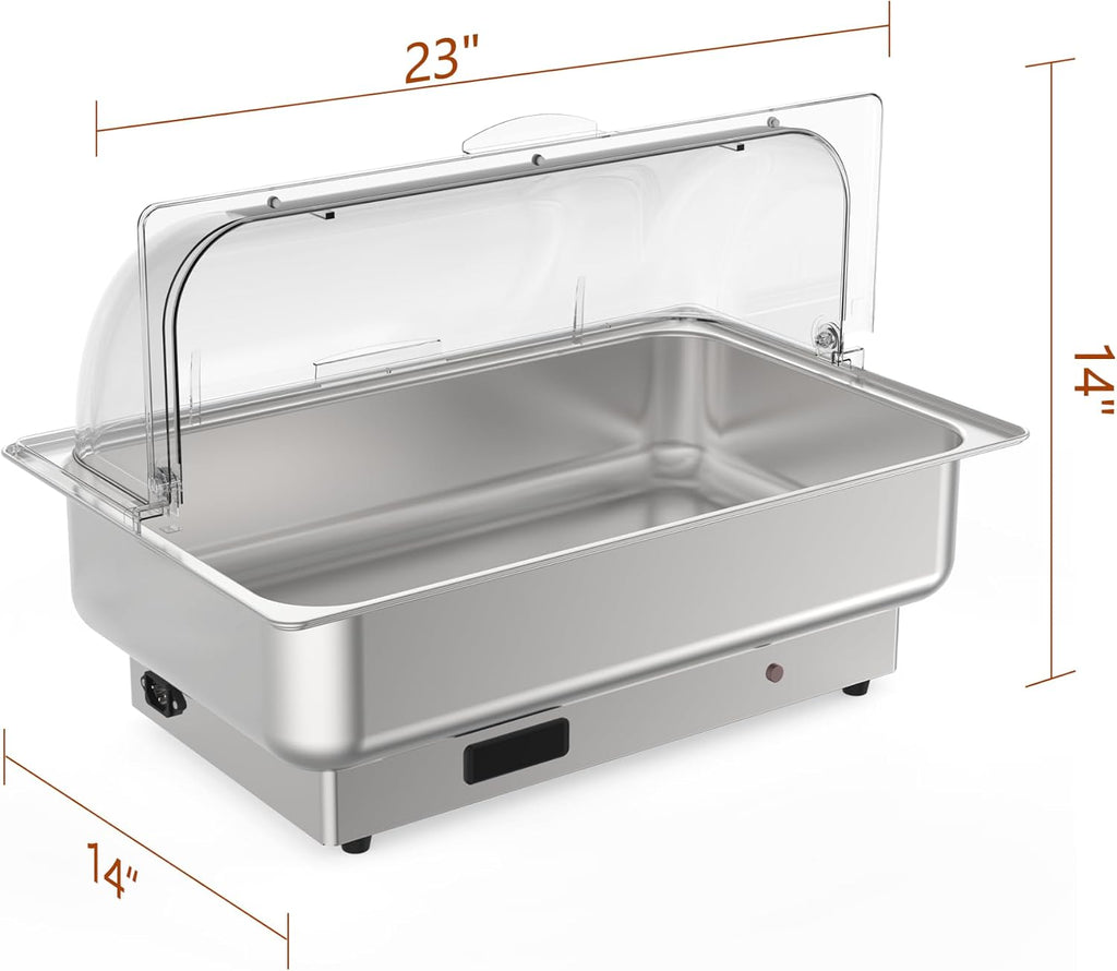 2 Pack Electric Chafing Dishes Buffet Set 9 QT Full Size