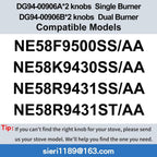 Sieri DG94-00906A Knob for Samsung Electric Range Replaces DG94-00906B