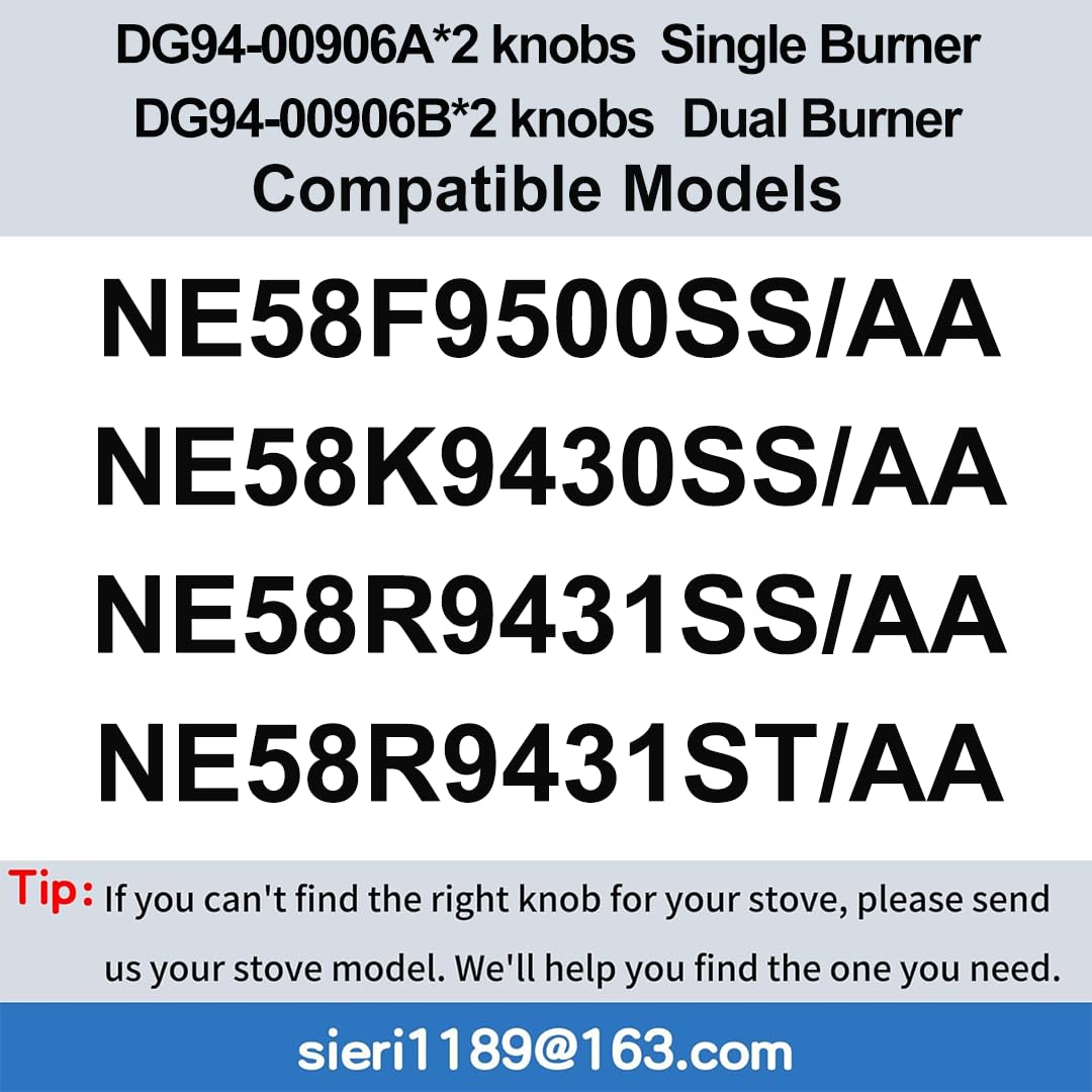 Sieri DG94-00906A Knob for Samsung Electric Range Replaces DG94-00906B