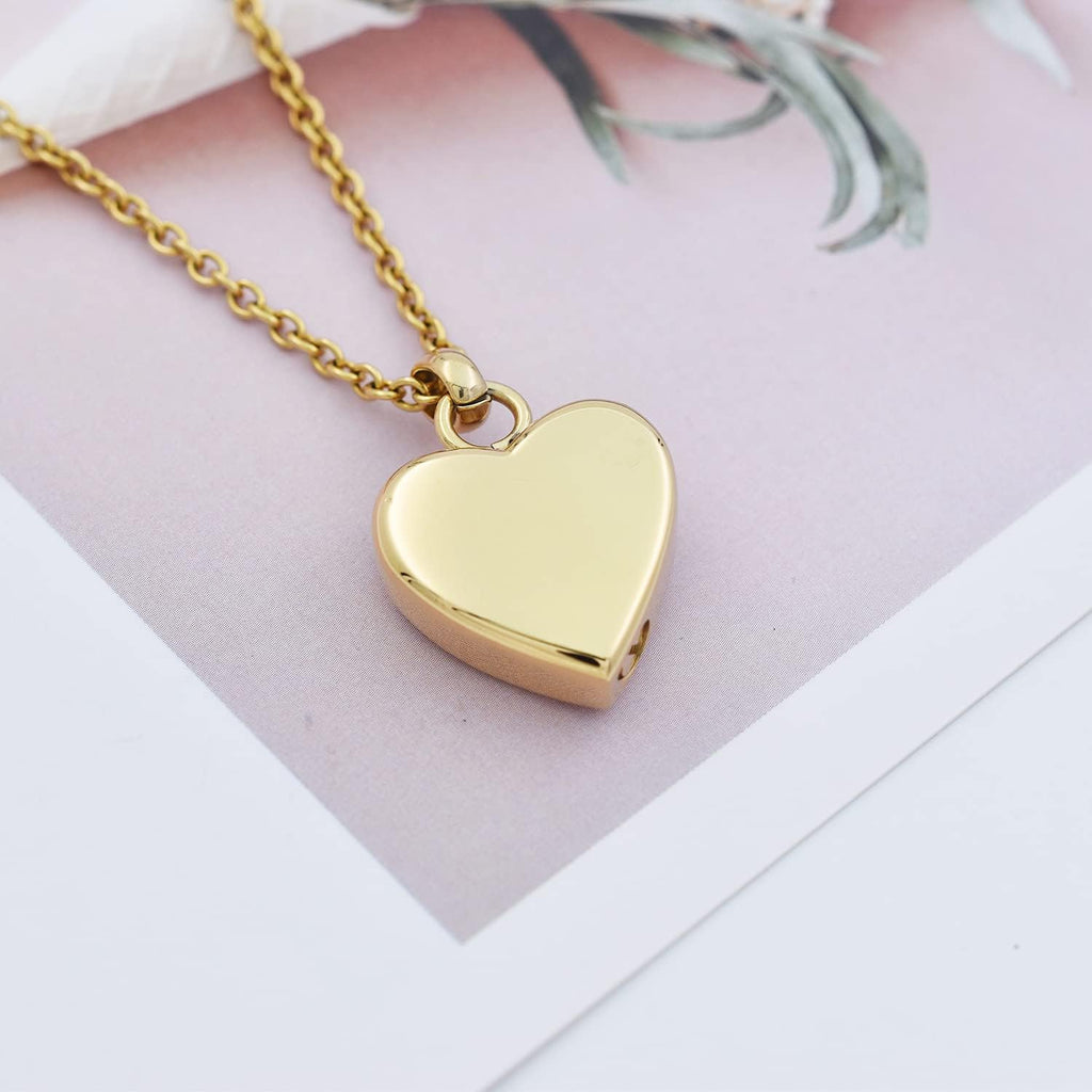 Pet Urn Necklace Heart Memorial Urn Pendant Dog Cat Keepsake Funeral Jewelry 316L Stainess Steel Paw Print Cremation