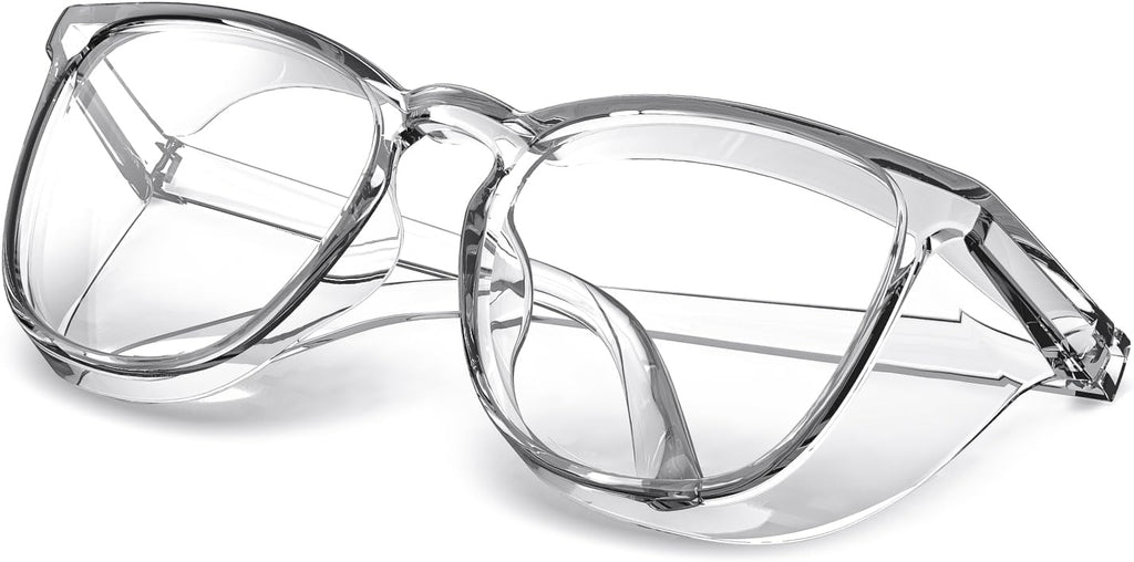 Safety Glasses, Stylish Goggles With No Fog Lense, Alternatives To Regular Protective Eyewear For Lab and Nursing.