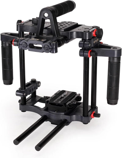 FC-CTH Power Camera Cage with Top Handle, Side Grips & 15mm Rods