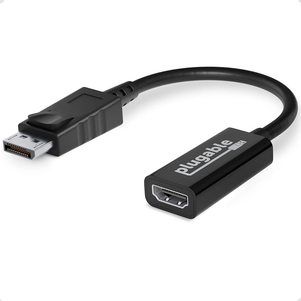 Active DisplayPort to HDMI Adapter, Uni-Directional, Driverless, Adapts Any Full-Sized DP Port to Enable Connecting a