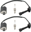 Ignition Coil and Spark Plug for Yamaha V Star 650 1998-2016