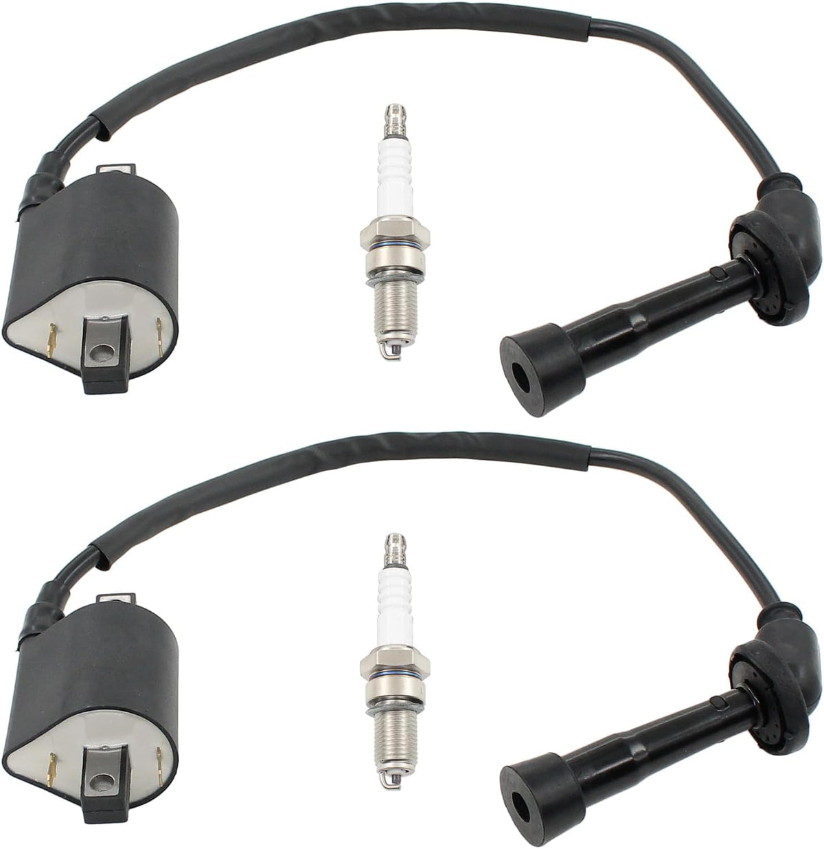 Ignition Coil and Spark Plug for Yamaha V Star 650 1998-2016