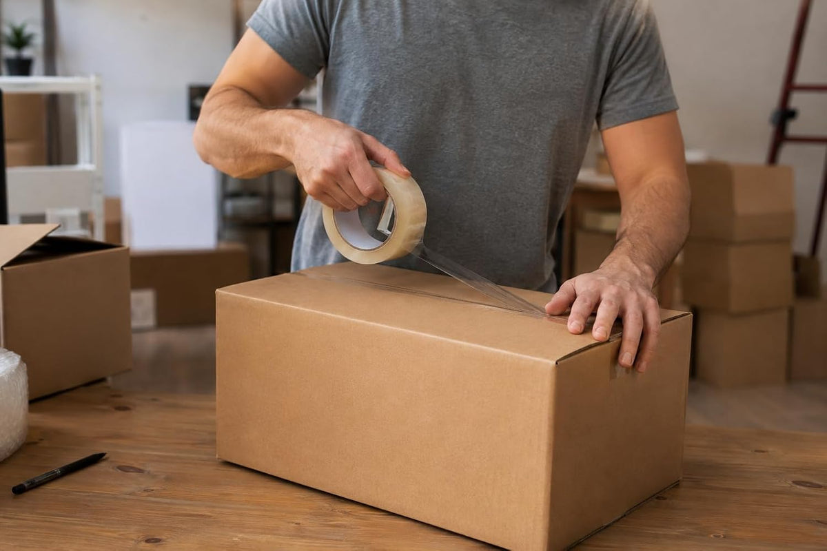 Heavy Duty Clear Packing Tape, 12 Pack, 110 Yards Per Roll