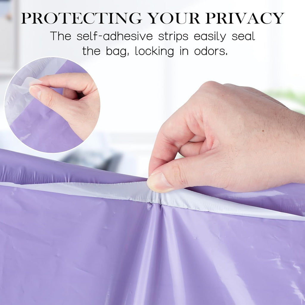 Ostomy Pouch Disposal Bags Colostomy Supplies High Sealing Prevents Odours & Leakage, Anti-Peeping Design Disposal
