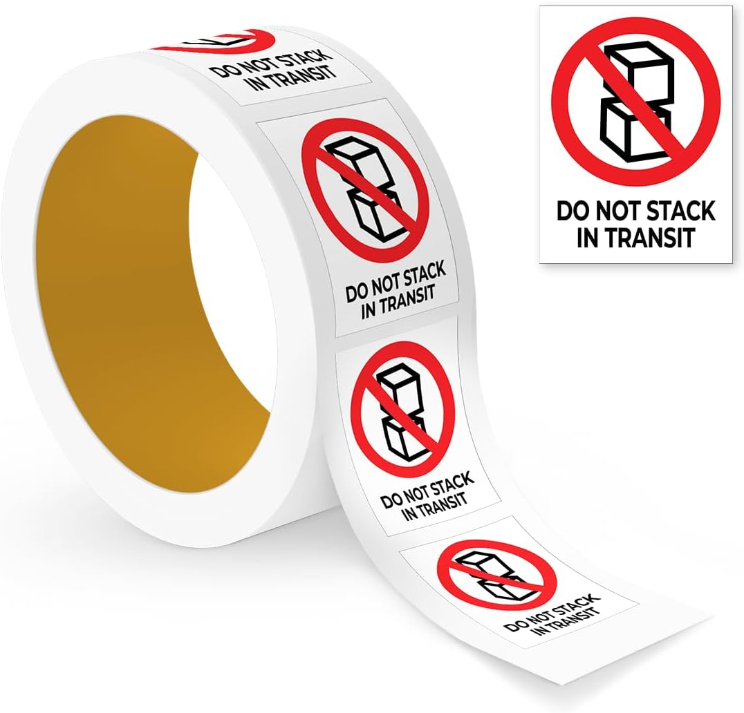Handling Labels - Do Not Stack in Transit, 3"x 4"