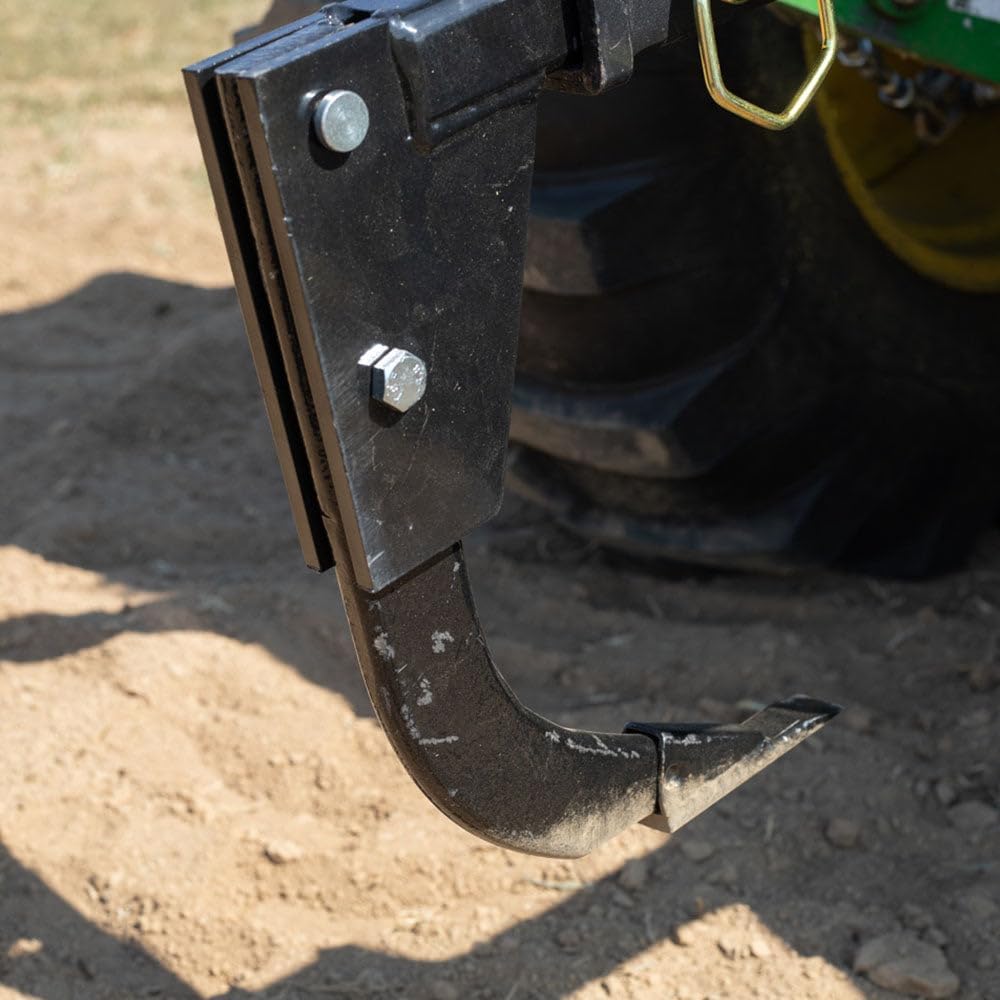 Hitch-Mounted Ripper, Cat 0 & Cat 1 Tractor/ATV/UTV Compatible, Fits 2in Hitch Receivers, Two Height Adjustments