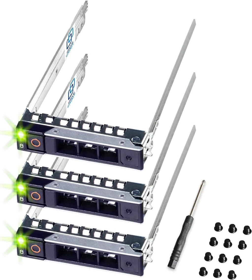 DRIVECADDY 3-Pack 2.5" SFF Caddy Tray - fits Dell PowerEdge 17-14th Gen