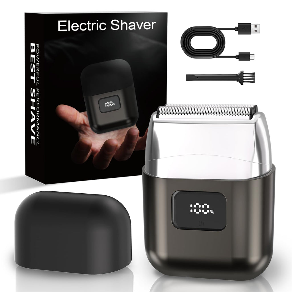 Electric Foil Shavers for Men: IPX7 Waterproof, 2-Speed Modes