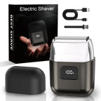 Electric Foil Shavers for Men: IPX7 Waterproof, 2-Speed Modes