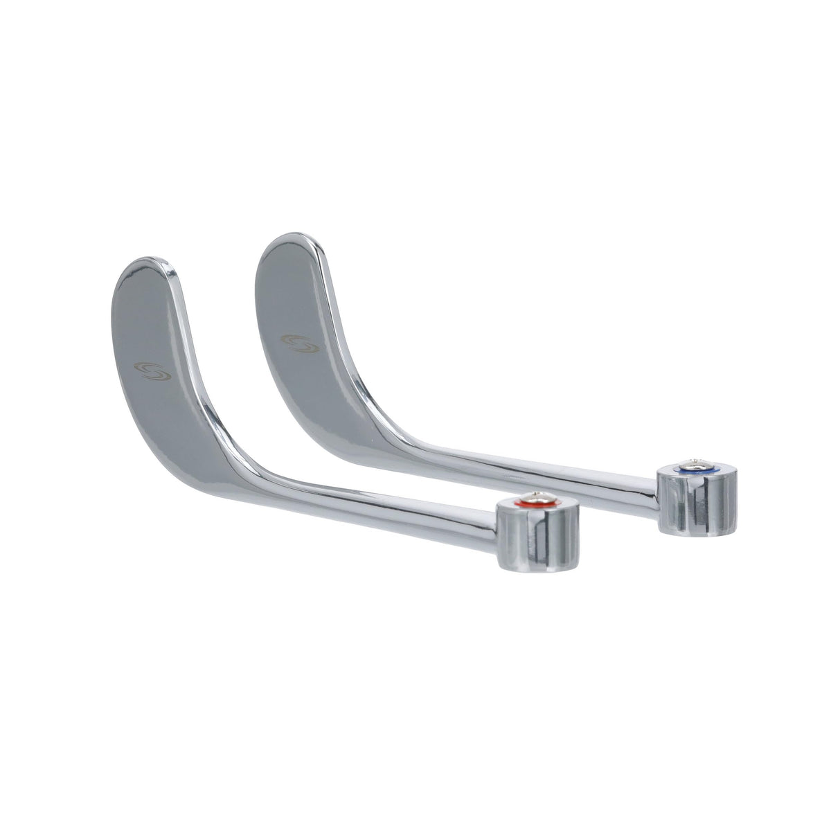 Encore Wrist Blade Handles, Universal, 6", Chrome Plated, Includes: Indicators & Screws (Pair), ADA