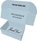 Custom Shipping Boxes (25 Pack) - Printed with Your Logo and Design - Branded Mailer Boxes for Small Business