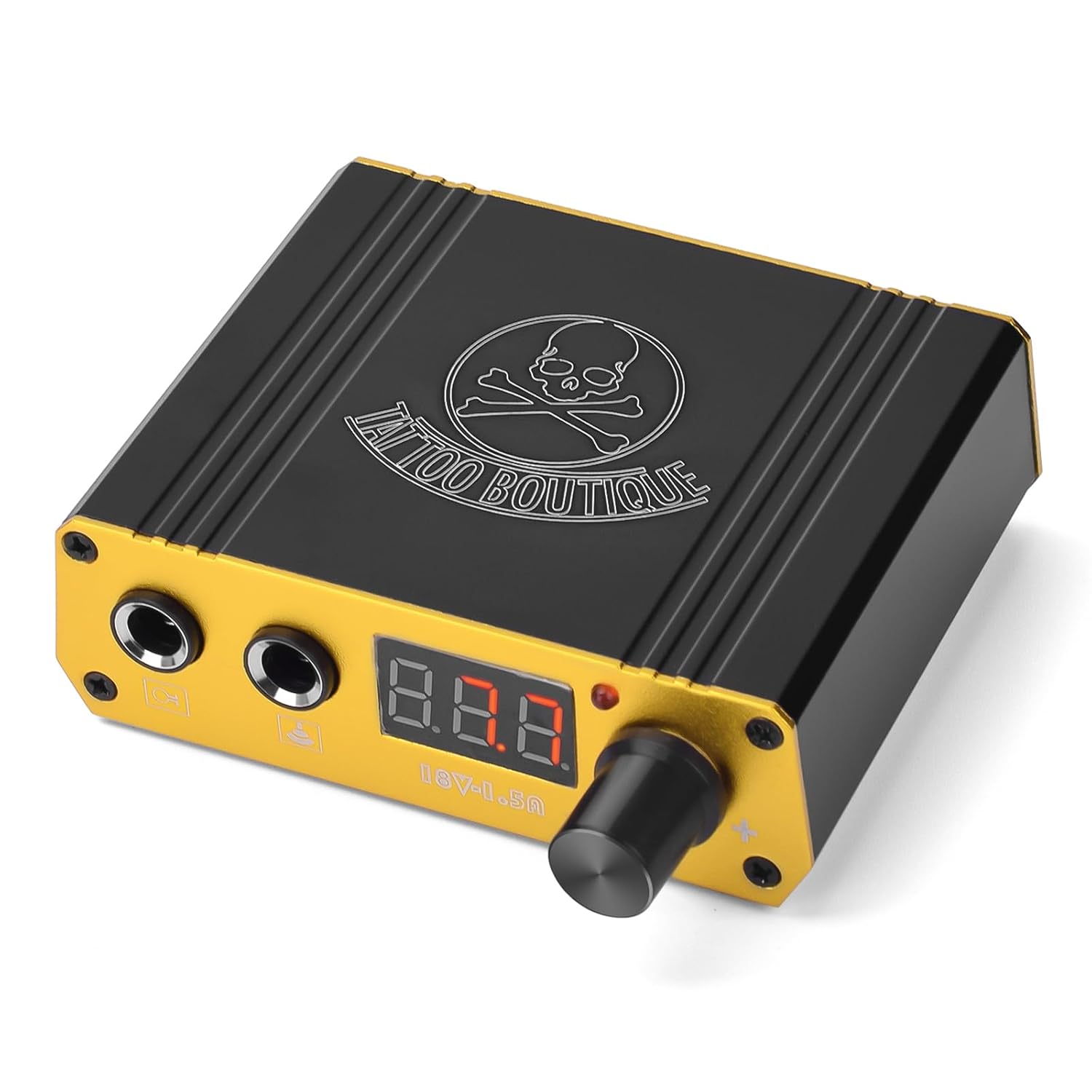 Tattoo Power Supply, ATOMUS LCD Mini Digital Rotary Tattoo Machine Gun Power Supply with RCA Foot Pedal Connection Port