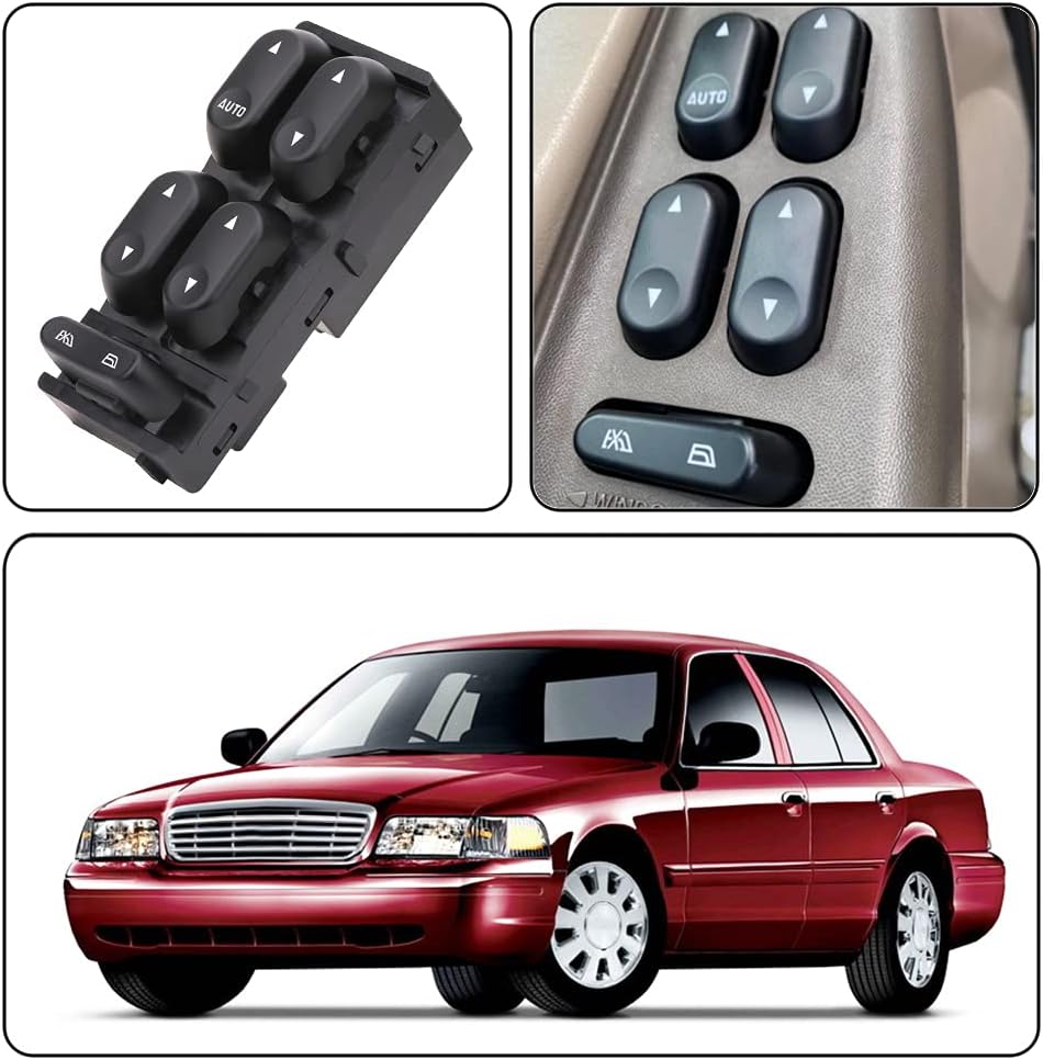 Power Window Switch Control Button Compatible with Ford F250 F350