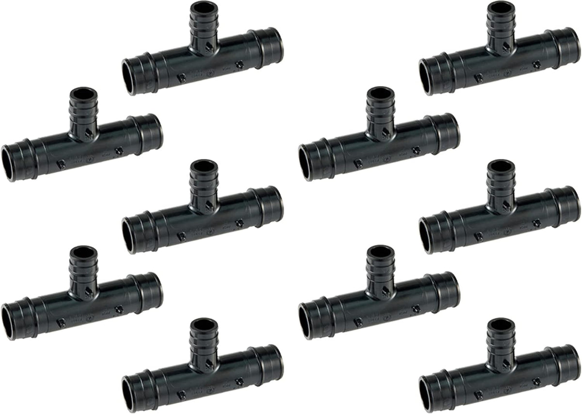 10Pcs EFIELD Poly PPSU Pex-A Expansion 3/4"x3/4"x1/2" Tee(PPSU1960019-10)