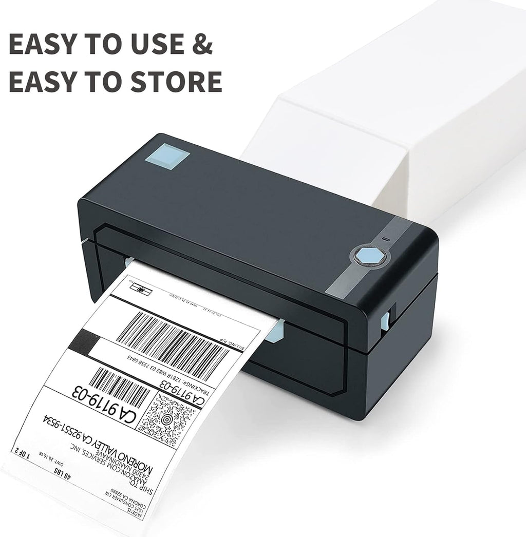 4x6 Direct Thermal Labels, 500pcs Perforated Fanfold, Compatible Zebra & Rollo Printers | BPA Free, Clear Printing