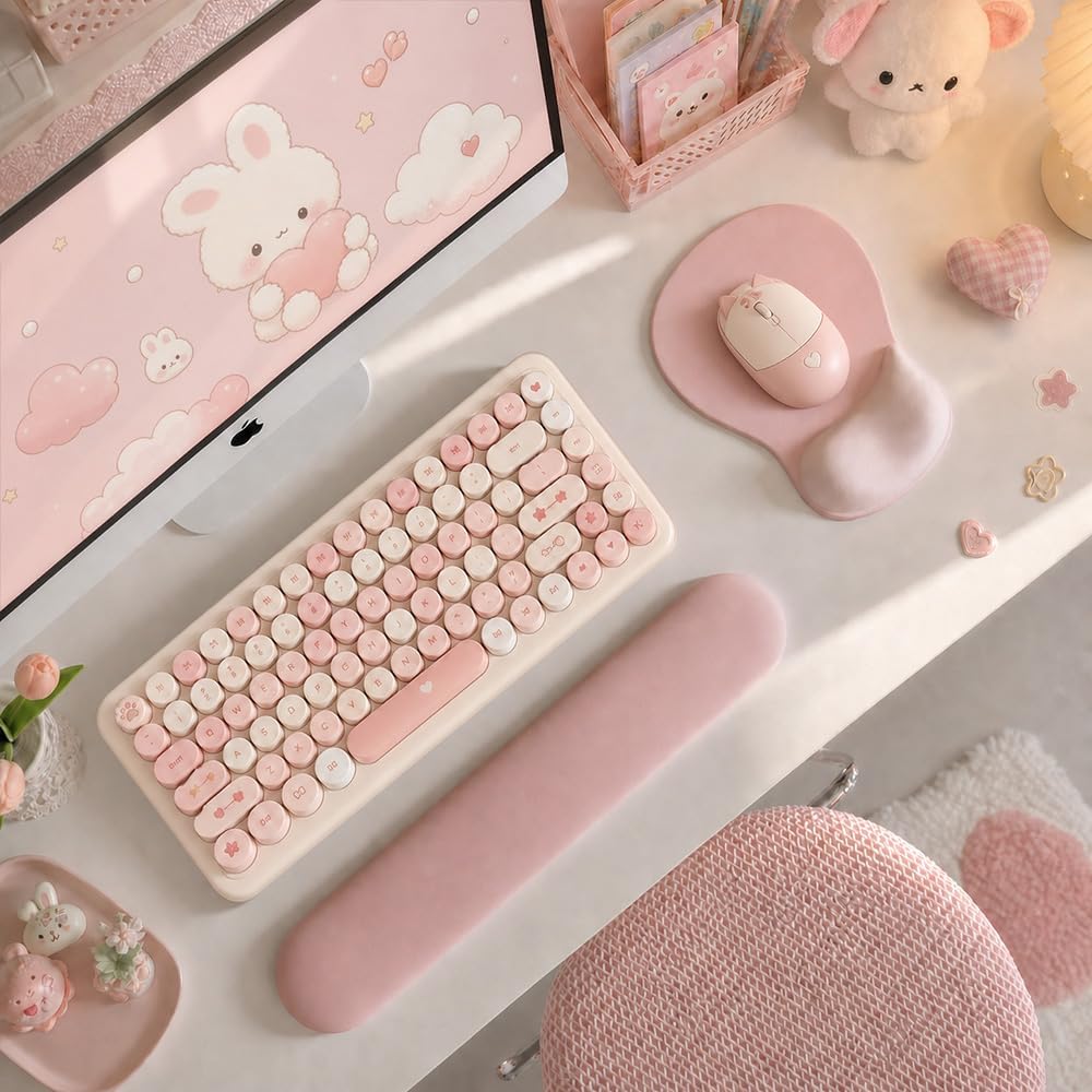 ErgoComfort Gel Wrist Rest Mouse Pad-Ergonomic Office Mousepad with Wrist Support-Non-Slip, Design Desk Accessories