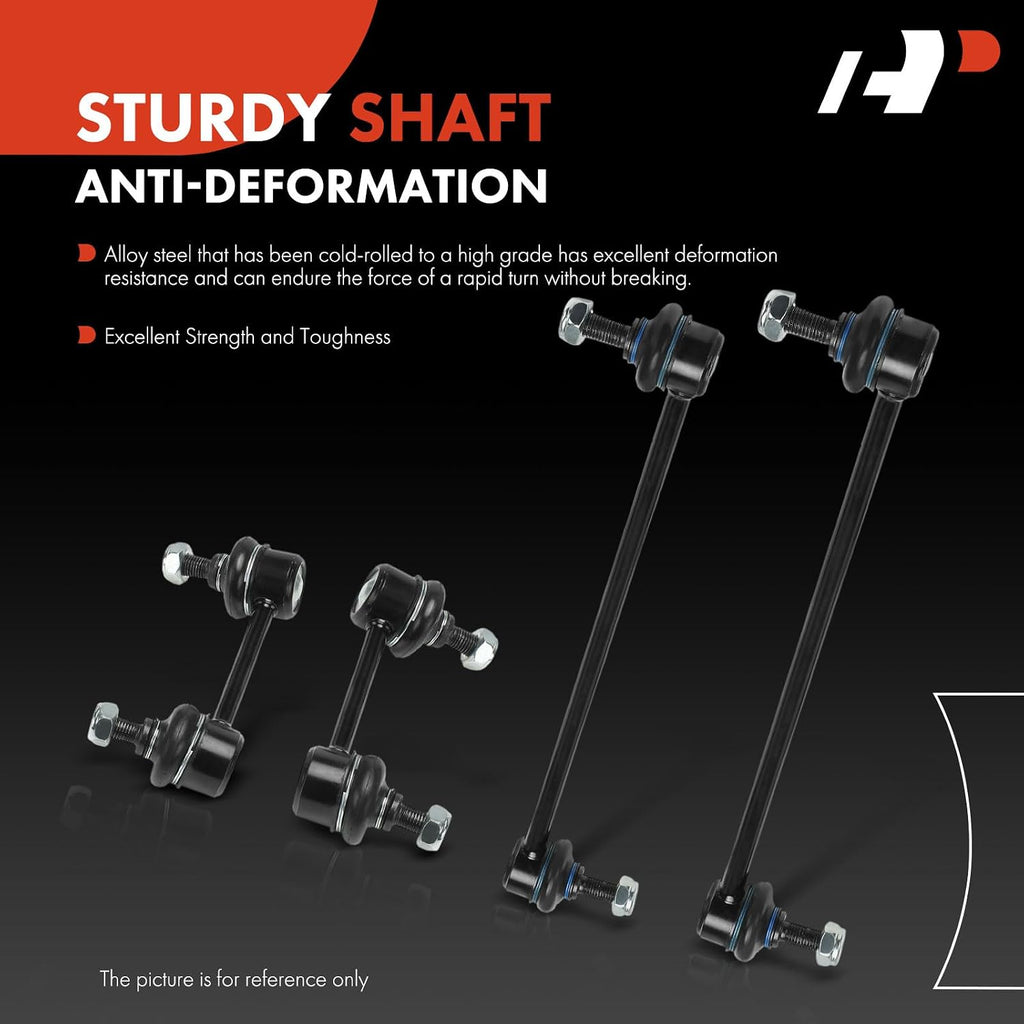 A-Premium Front & Rear Sway Bar Link Stabilizer Bar End Link Kit