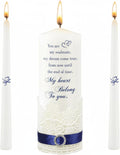 3 Pcs Unity Candle Set for Wedding Ceremony,Heart Style