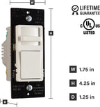 Legrand 450W Wide Slide LED Dimmer Light Switch 3-Way Tri-Color 1 Pack