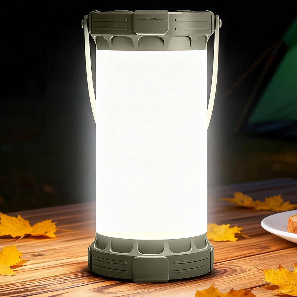 135 LED Ultra Bright Camping Lantern, Up to 200H, 5000mAh Camping Lights with 3 Colors & 5 Brightness, SOS, Max