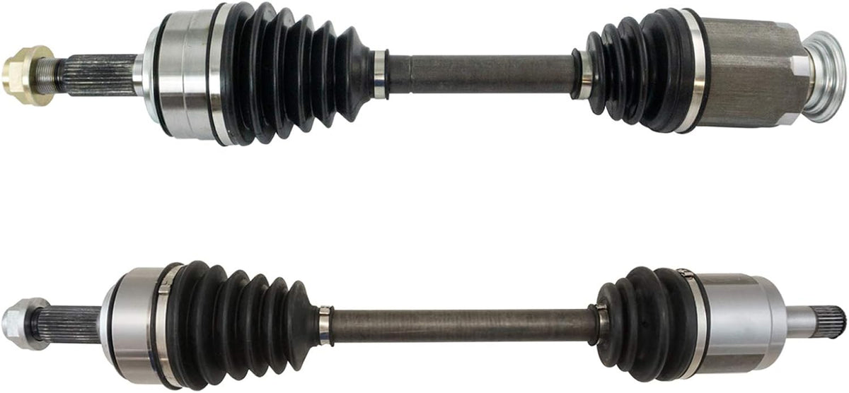 TRQ Front 2 Piece CV Axle Shaft Assembly Set