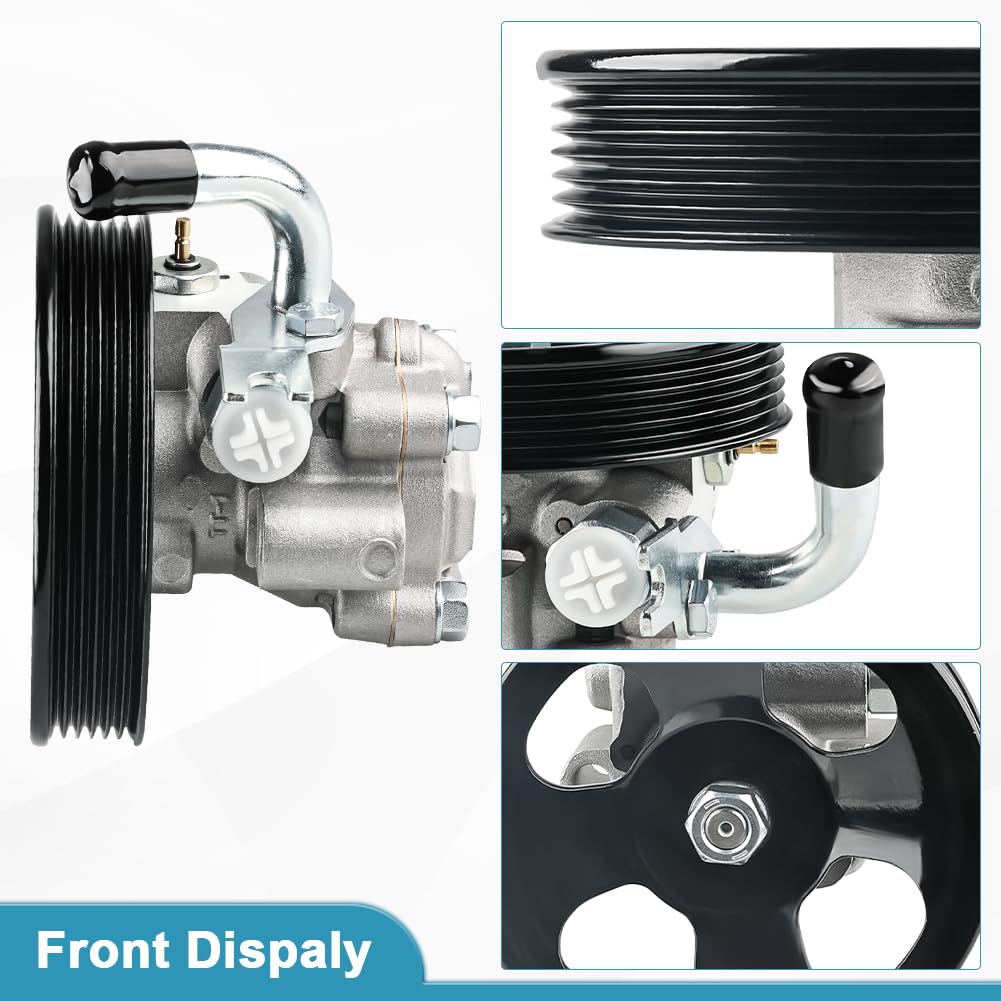 Power Steering Pump with Pulley Compatible with Hyundai Tucson 2005-2009