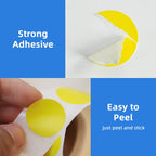 3/4" Round Color Coding Circle Dot Sticker Labels, 6 Rolls