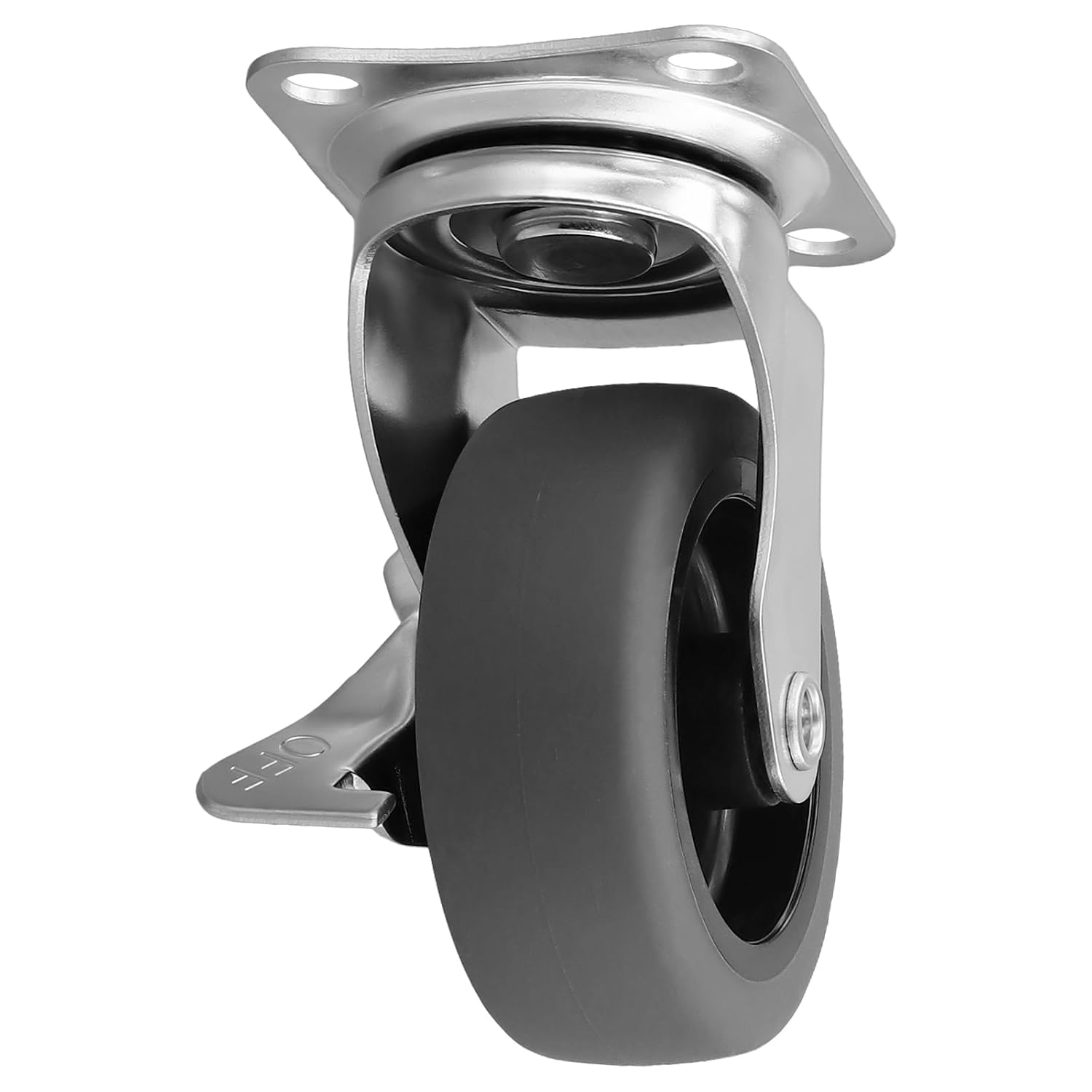 8 PCS 3 Inch Heavy Duty Caster Wheels with Side Brakes, Swivel Casters Set of 4 for Workbench and Furniture, 500LBS