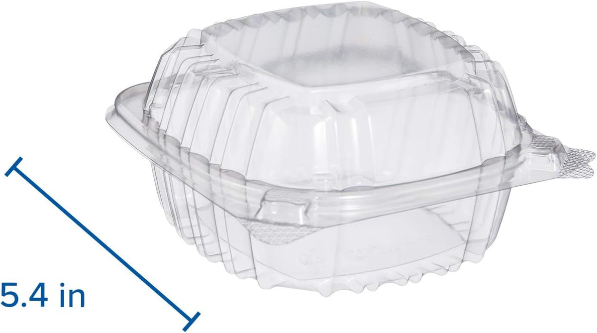 C53PST1 OPS 5 in Clear Hinged Container, 5.3 X 5.4 in (Case of 500)