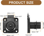 2 Pack Drawer Lock with Keys, Keyed Different Alloy Steel Desktop Lock with 7/8" Length 3/4" Dia Cylinder Cam Cabinet