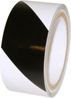 JVCC Hazard Warning Tape 6 mils Thick, 1 in. x 18 yds. (Black with Yellow Stripes)
