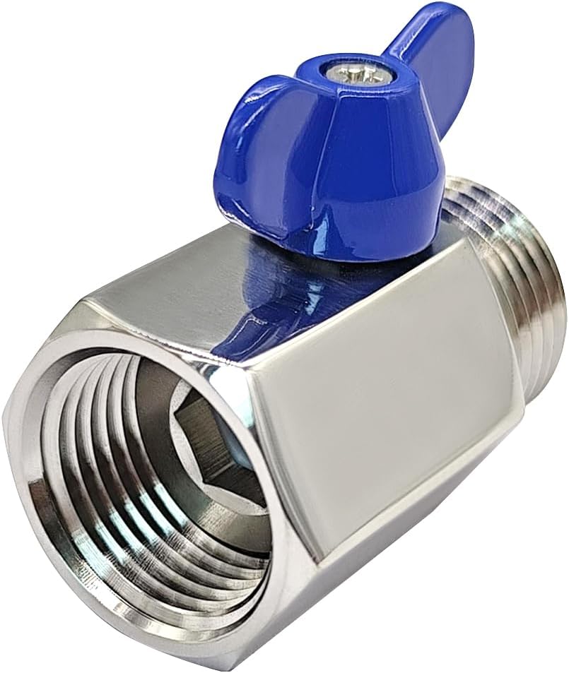 Beduan Stainless Steel 3/4" Shut Off Valve GHT Thread Garden Hose 2 PCS