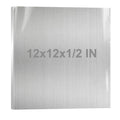 6061 Aluminum Sheet Plate Metal 11.8x11.8x1/2 Inch Flat Plate 300x300x12mm Thick Aluminum Sheet with Protective Film