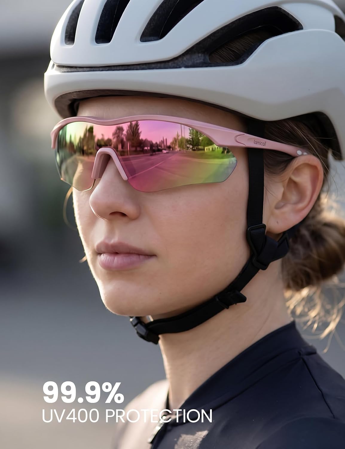 22g Polarized Sports Sunglasses - Lightweight UV400 Protection Men Women Sun Glasses for Running Baseball