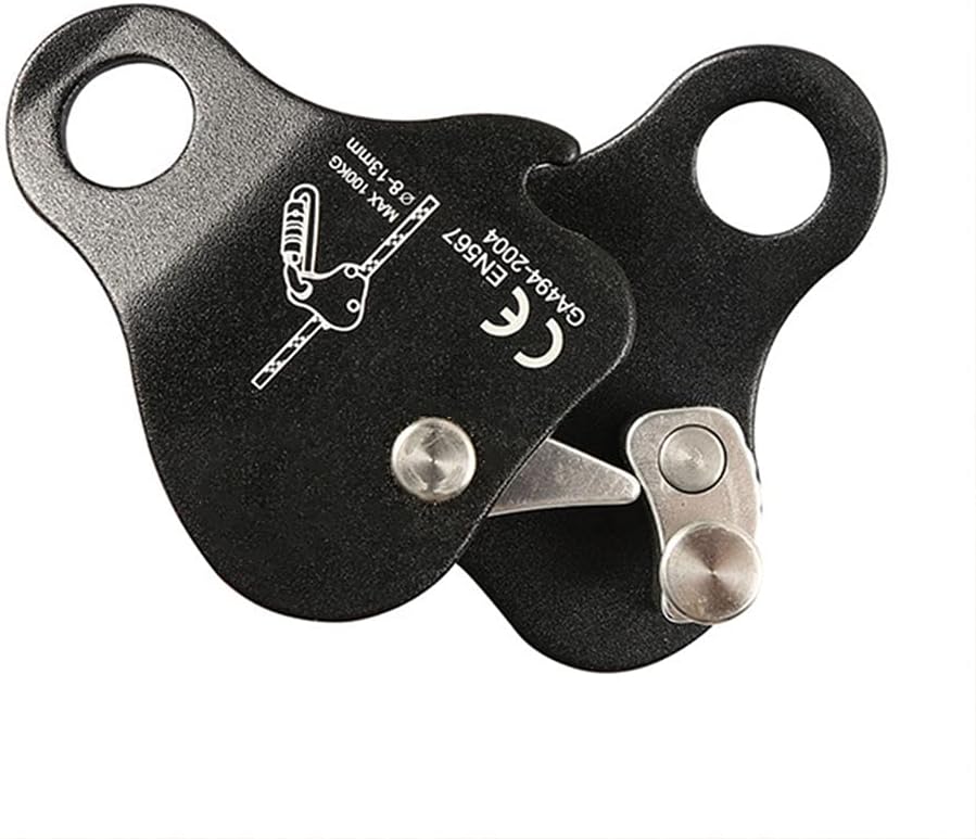 Climbing Rope Grab, High Strength Self Locking Safety Protective, Climbing Ascender Fall Protection Belay Device