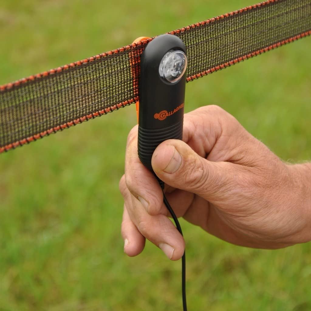 Live Fence Indicator | Detects Electric Fence Energizer Pulse | Visible LED Light Indicator Alert Device That Clips