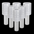 6 Pack 80 Gauge Stretch Wrap Film, 4 in x 1000 ft