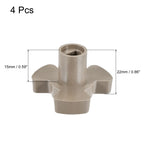 MECCANIXITY Microwave Oven Turntable Roller Support Coupler Shaft Replacement 5mm x 7mm 4 Pcs
