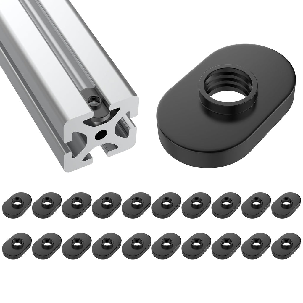 Aifeier ET 20Pcs 1/4"-20 Threaded Centered Slide in T Slot Nuts