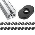Aifeier ET 20Pcs 1/4"-20 Threaded Centered Slide in T Slot Nuts