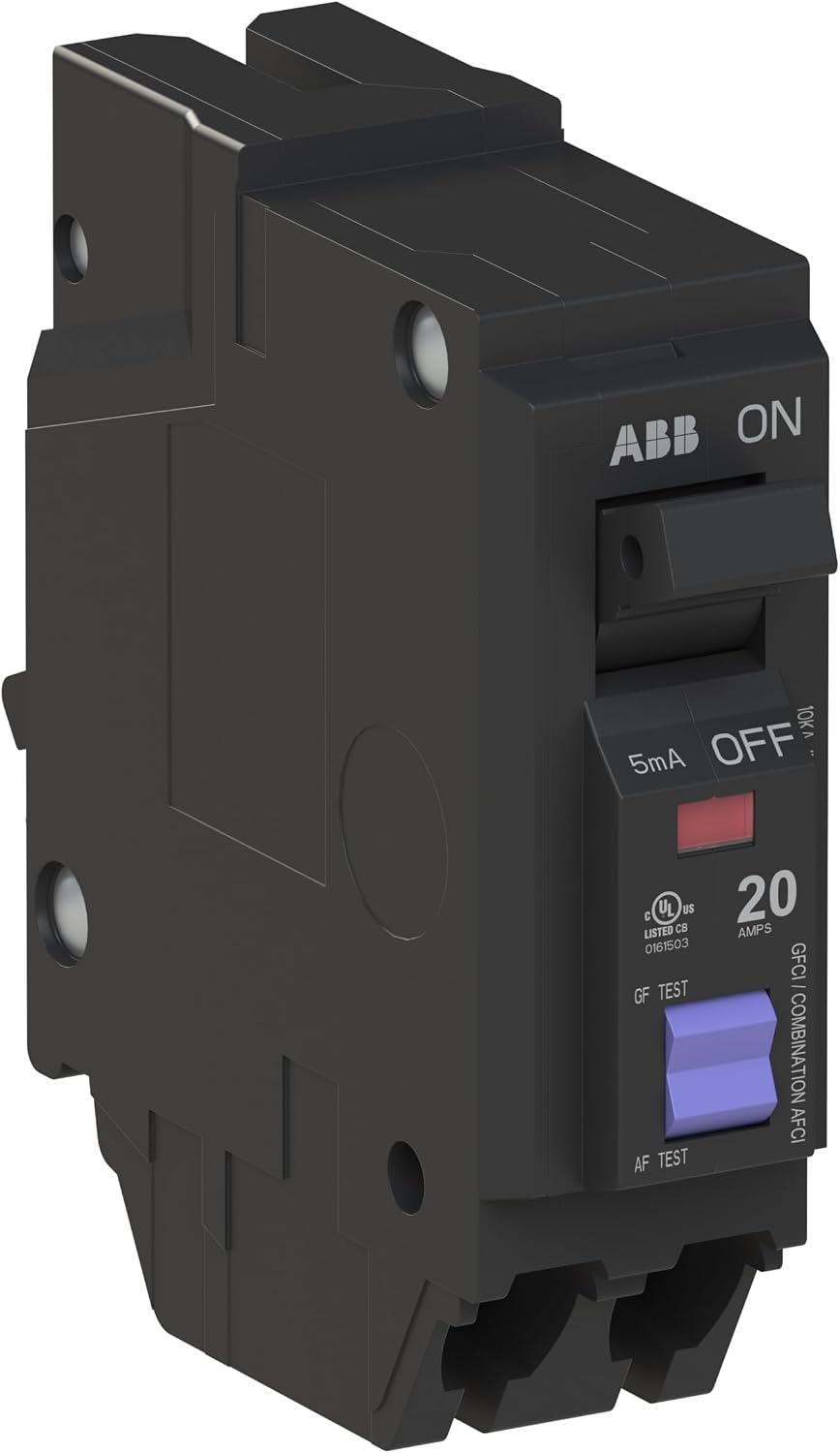 Q-Line THQL1120PDF Dual Function Circuit Breaker • 20 Amp Single-Pole Breaker • AFCI/GFCI Protection • 120/240 VAC •