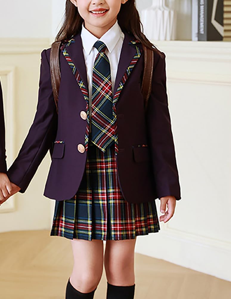 Little Girls Kids Uniform Pleated Skorts Summer Party School Tennis Skirts