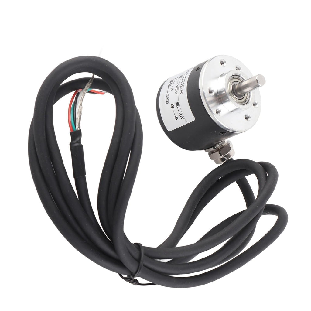 600p R Rotary Encoder, Mini Incremental Rotary Encoder 5v to 24v Ab 2phases Shaft 6mm for Industrial Automation Equipment