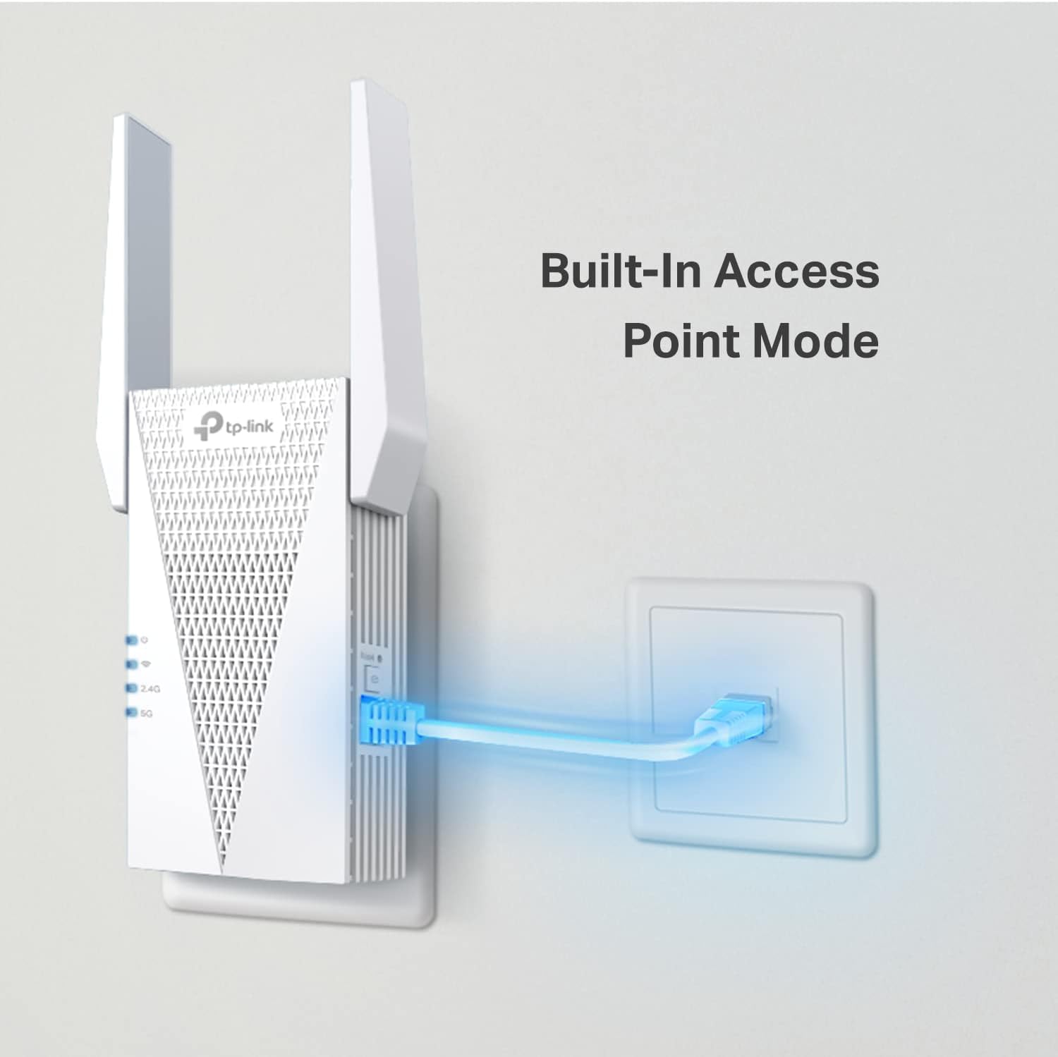AX3000 WiFi 6 Range Extender | PCMag Editor's Choice | Dual-Band Wireless Repeater w/Ethernet Port | Up to 2400 Sq.