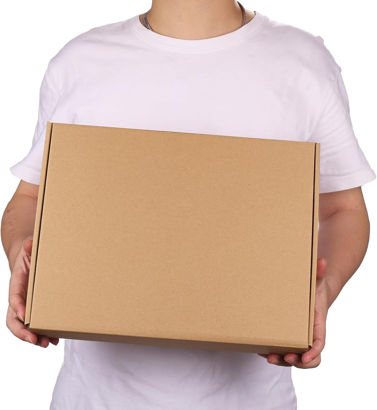 13x10x2 inch Cardboard Shipping Box, Set of 6 Mailer Boxes, Brown